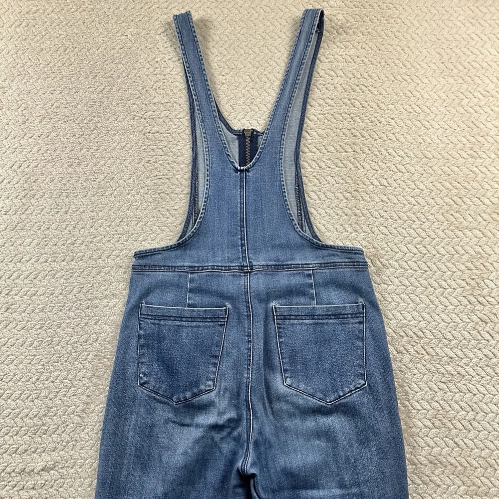 Free‎ People Denim Overalls Women's Size 2 Jump suit Boho Festival Retro Western - Picture 7 of 16